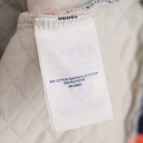 LANDS' END Quilted Crewneck 3/4 Sleeve Cotton-blend Jersey Sweater Size L - Picture 6 of 7